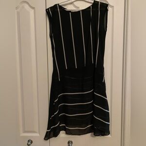 Melissa Nepton Black and White Sheath Swim Coverup